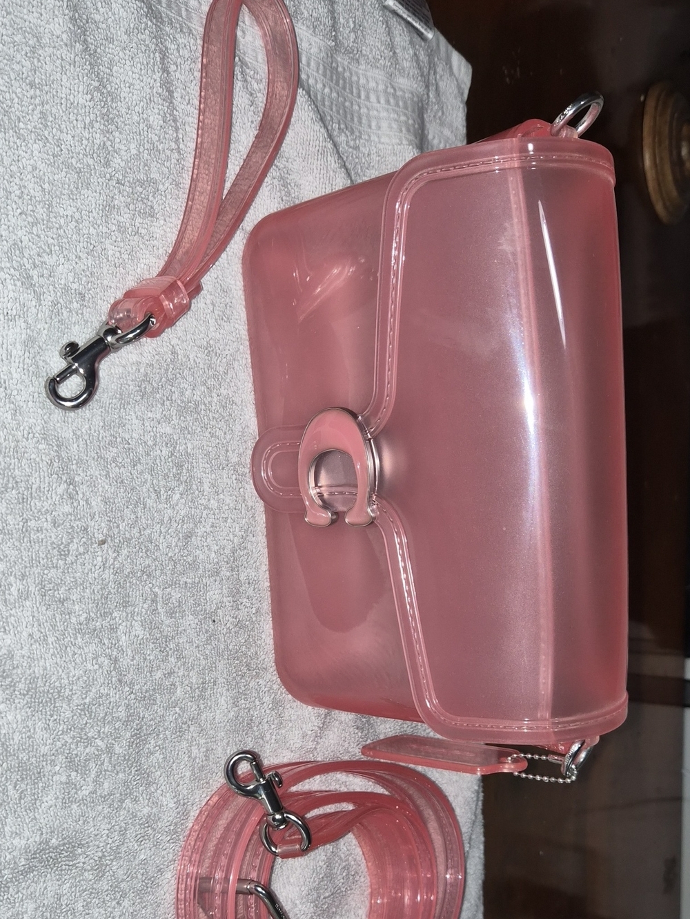 Pink Clear Crossbody Bag - Coach